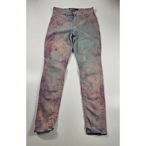 Jordache super skinny high rise stretch ankle jeans tie-dye size 10 juniors